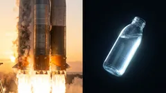 Ingenjörer förbereder uppskjutningen av en rymdfarkost som drivs med vatten