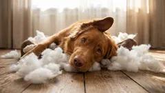 Varför en hund tuggar på sin bädd: Du tror att den busar, men den ropar på hjälp