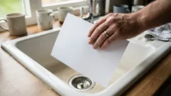 När jag lämnar hemmet ställer jag glas och papper i diskhon – en enkel men smart vana